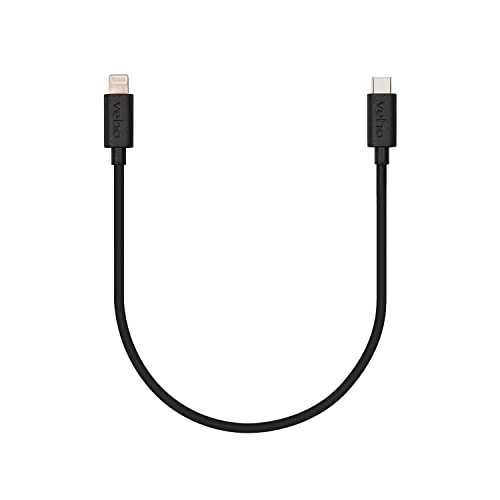 Wear Pebble USB-C ™ לטעינה של ברק וסנכרן כבל 20 סמ | כבל ברק MFI | שחור | 1.0m / 3.3ft